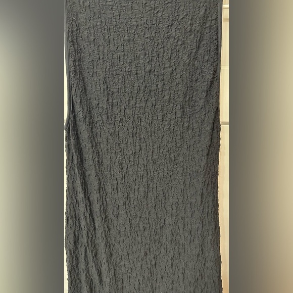 GUC. Free People Textured Black Sleeveless Bodycon Dress - Size Large. No gloves - Picture 7 of 15